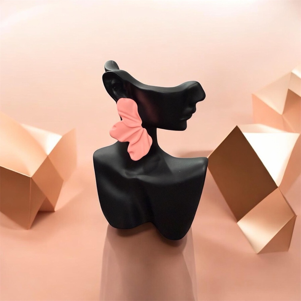 Pink Bow Earrings